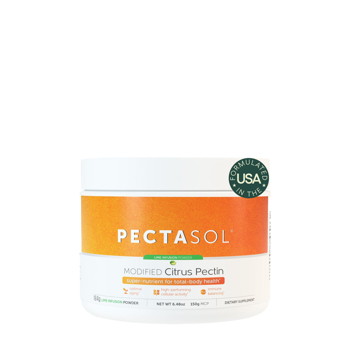 EcoNugenics PectaSol MCP polvo lima 184 g para salud celular y equilibrio inflamatorio