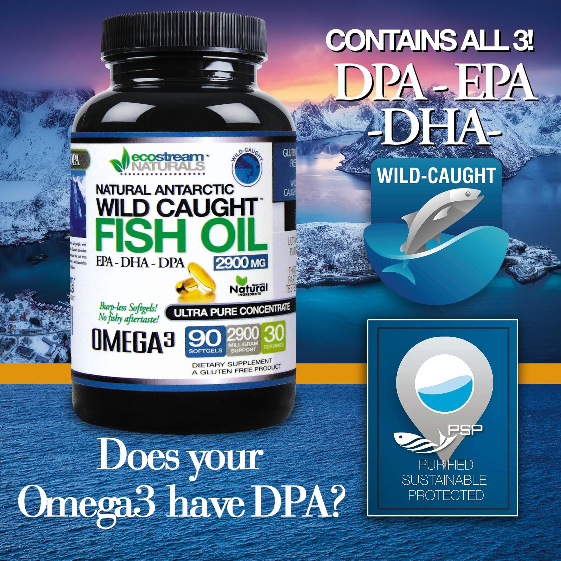 ecostream Naturals Omega3 - cápsulas recubiertas para absorción entérica