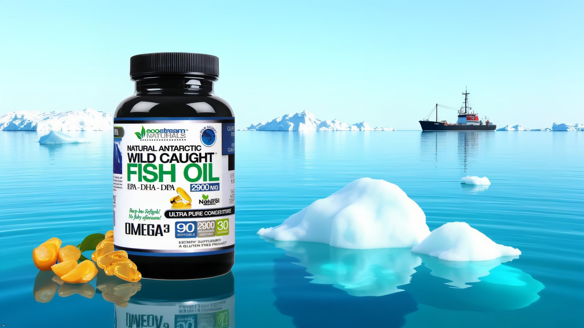 ecostream Naturals Omega3 - formato portátil para viajes
