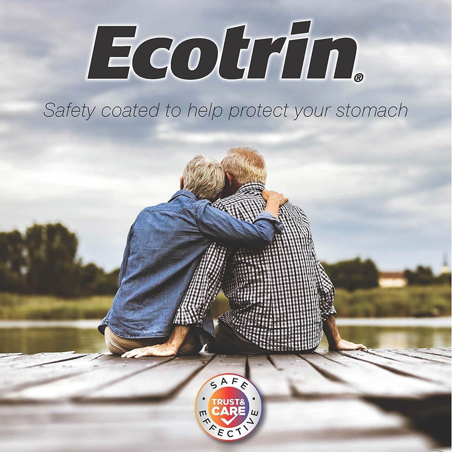 Empaque de 45 tabletas Ecotrin para uso diario seguro.