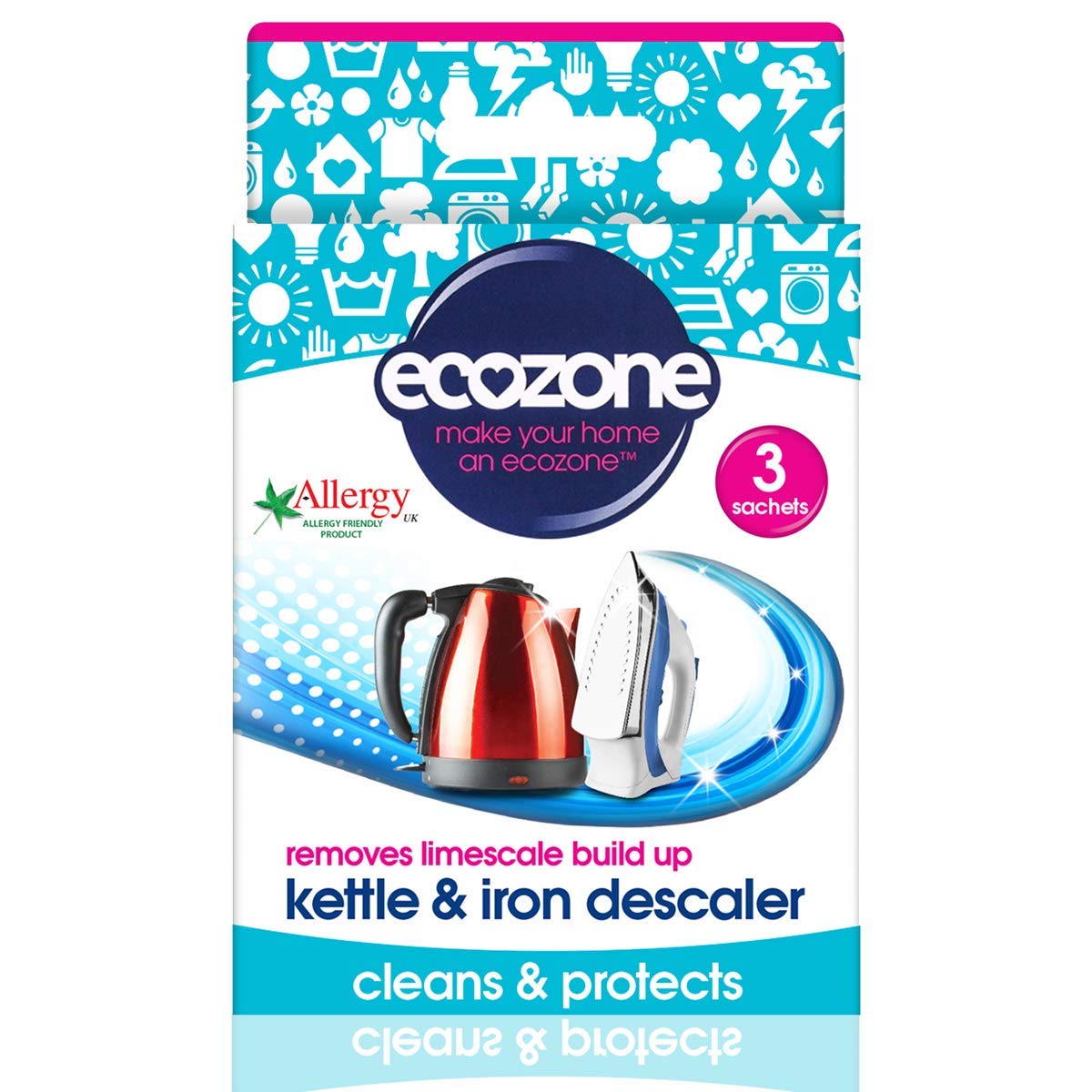 Ecozone desincrustante para hervidor y plancha, mejora el rendimiento y facilita el mantenimiento
