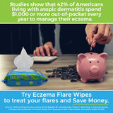 Eczema Flare Wipes: ingredientes naturales para un cuidado suave de la piel.