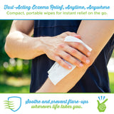 Eczema Flare Wipes: libre de alcohol, adecuado para piel sensible.