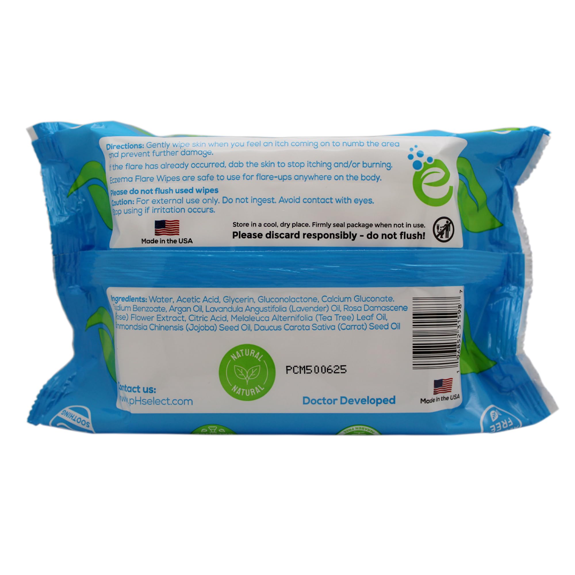 Eczema Flare Wipes: libres de crueldad y aptas para veganismo.