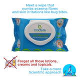 Eczema Flare Wipes: práctico uso en movimiento para manejar brotes.