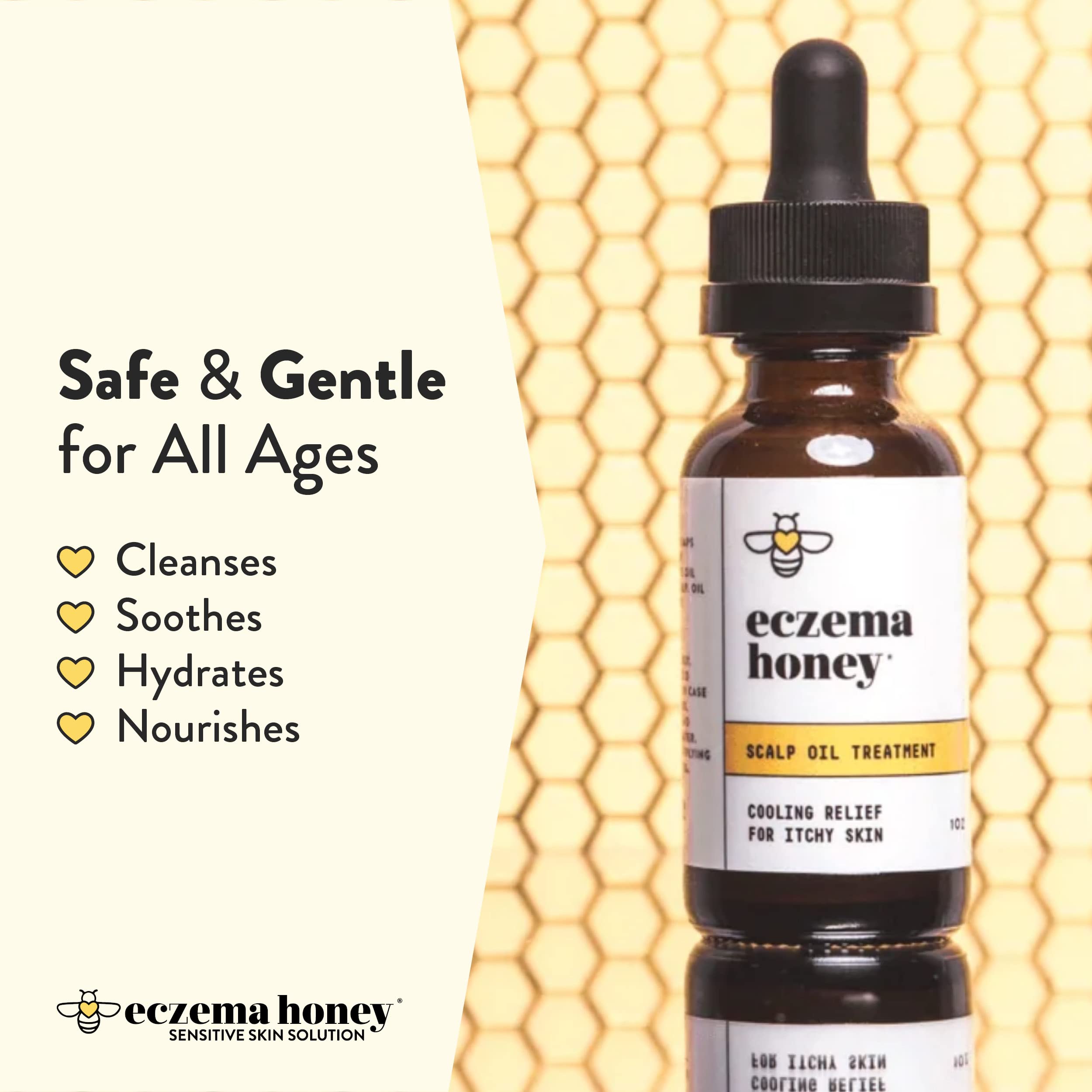 ECZEMA HONEY aceite-jojoba que nutre la piel del cuero cabelludo
