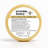 ECZEMA HONEY barra jabón avena lavanda, cuidado suave para piel sensible.