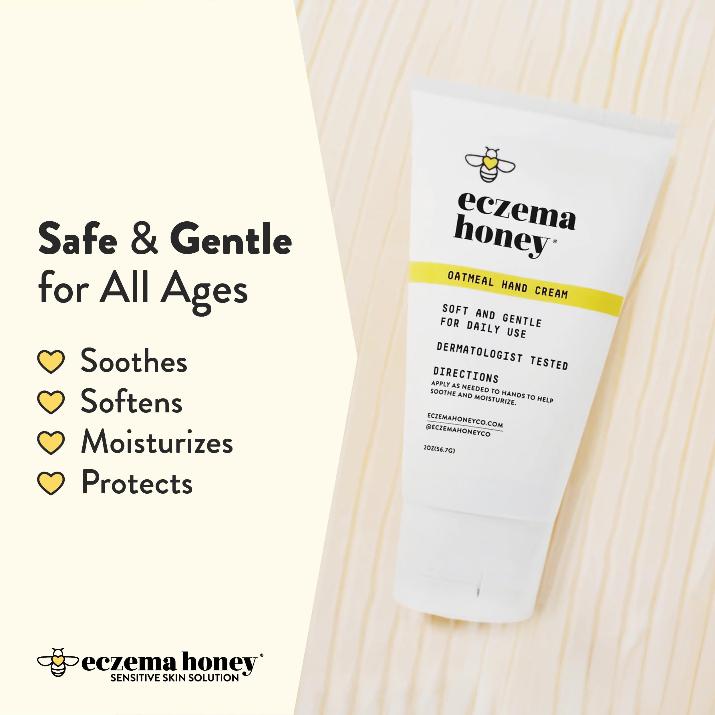 ECZEMA HONEY crema manos cacao manteca y vitamina E, hidratación profunda