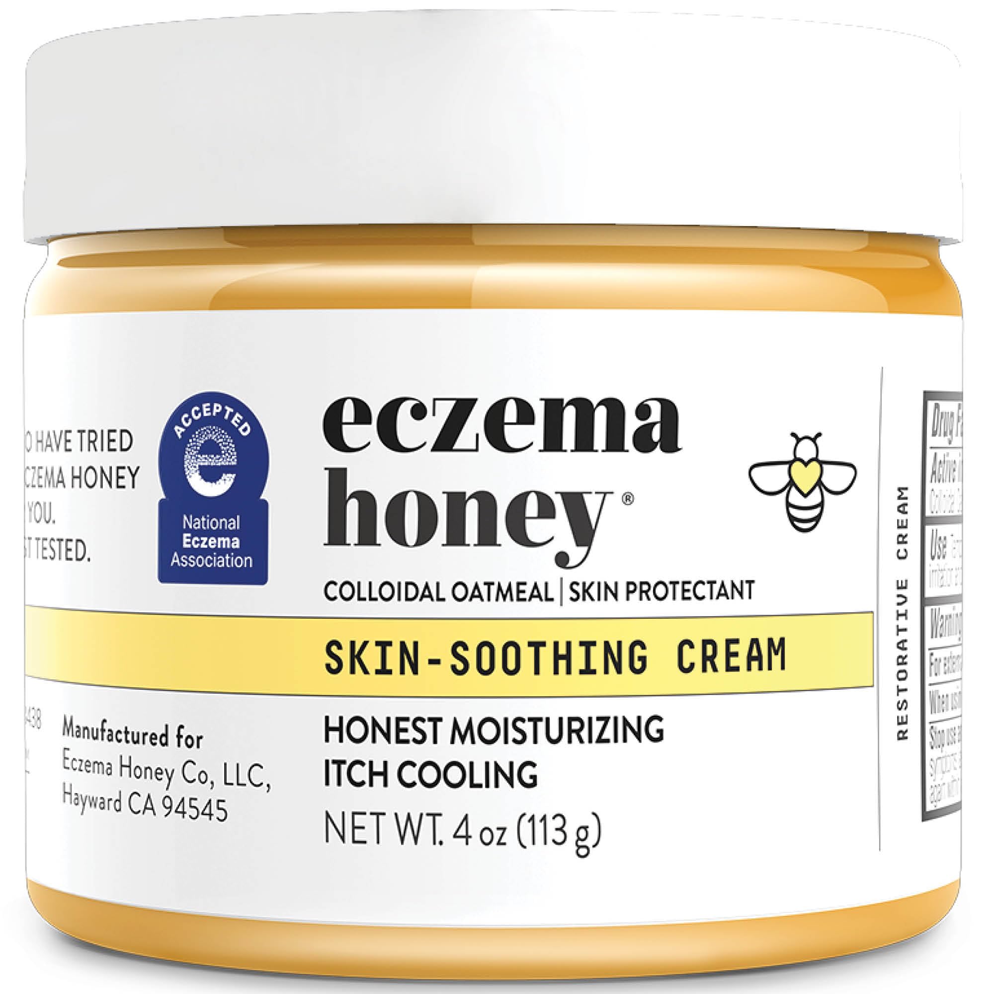 ECZEMA HONEY crema original en envase de 4 oz para piel seca