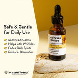 Miel y avena calmando rojeces en piel sensible con ECZEMA HONEY