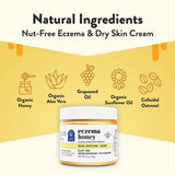 Textura crema de ECZEMA HONEY, ideal para uso diario en piel seca.