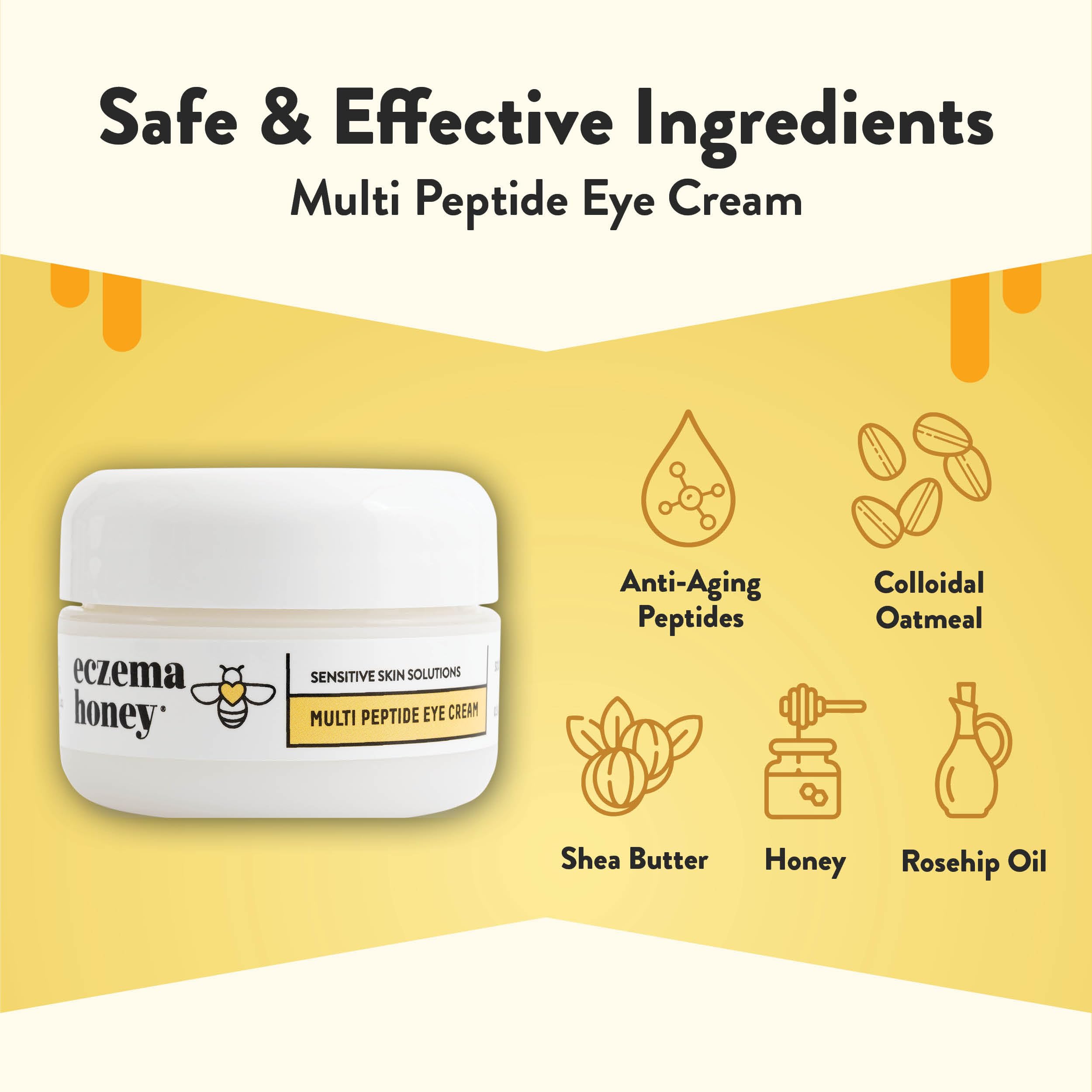 ECZEMA HONEY: textura cremosa que suaviza la piel de los ojos y reduce tirantez