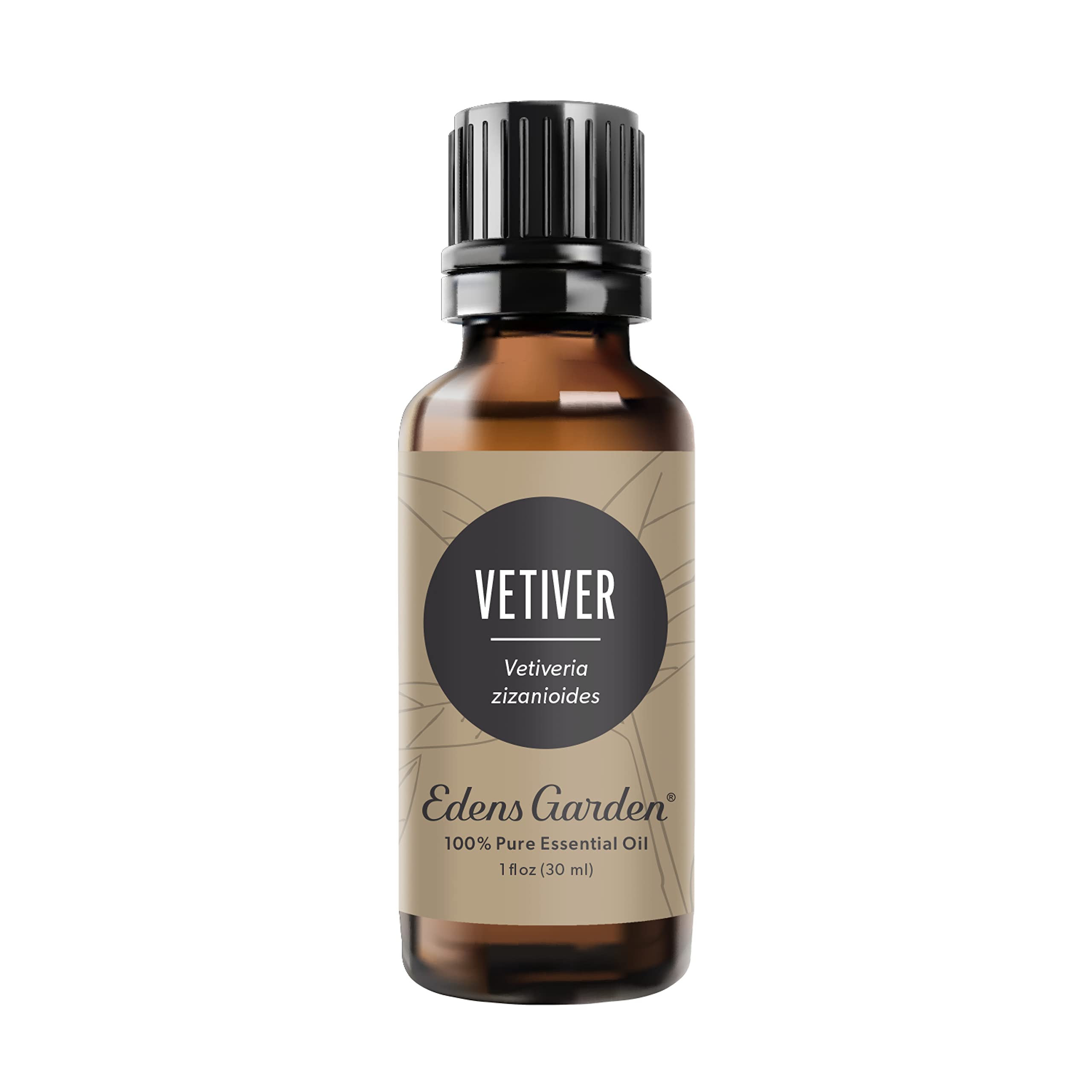 Edens Garden Vetiver en frasco de 30 ml, ideal para aromaterapia suave.