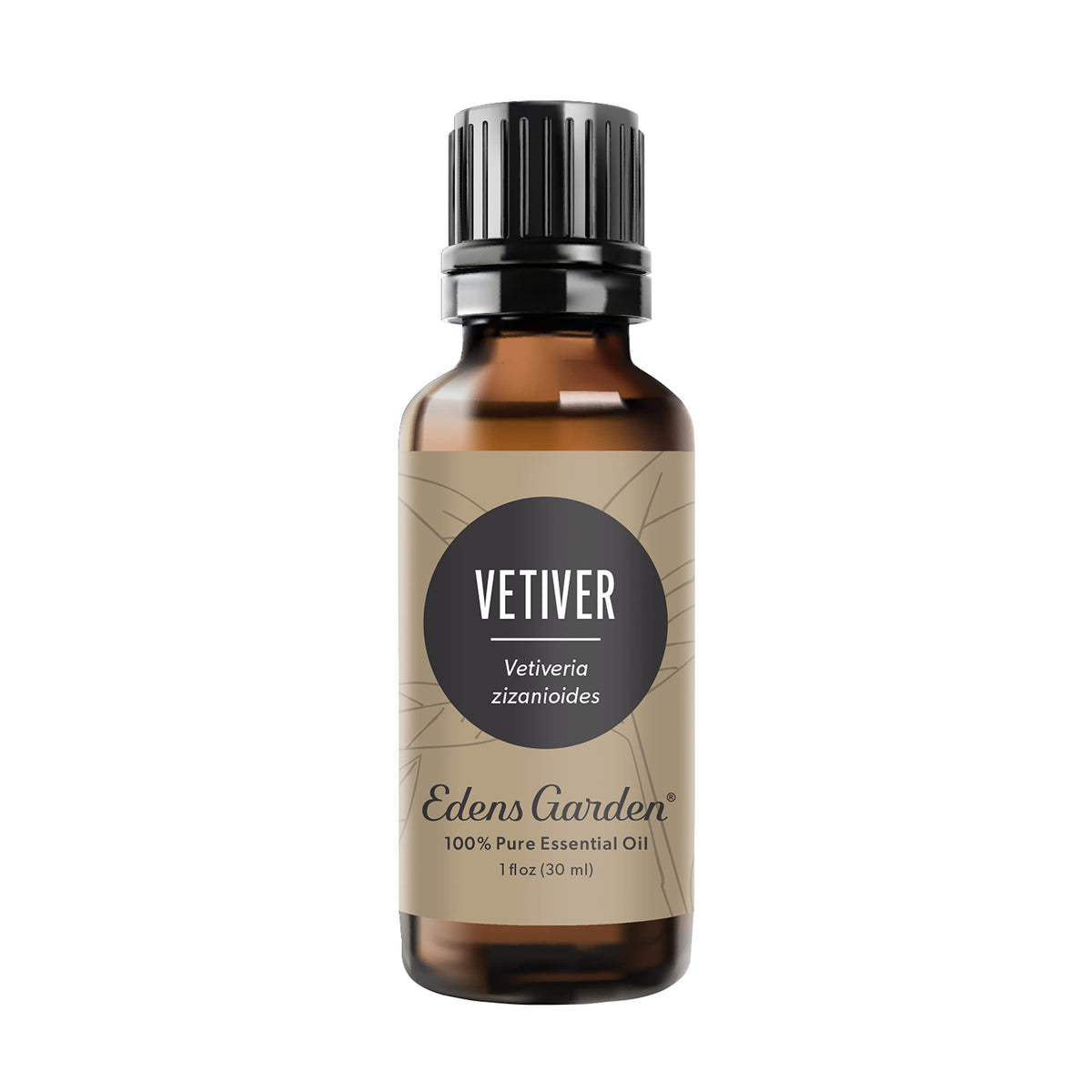 Edens Garden Vetiver en frasco de 30 ml, ideal para aromaterapia suave.