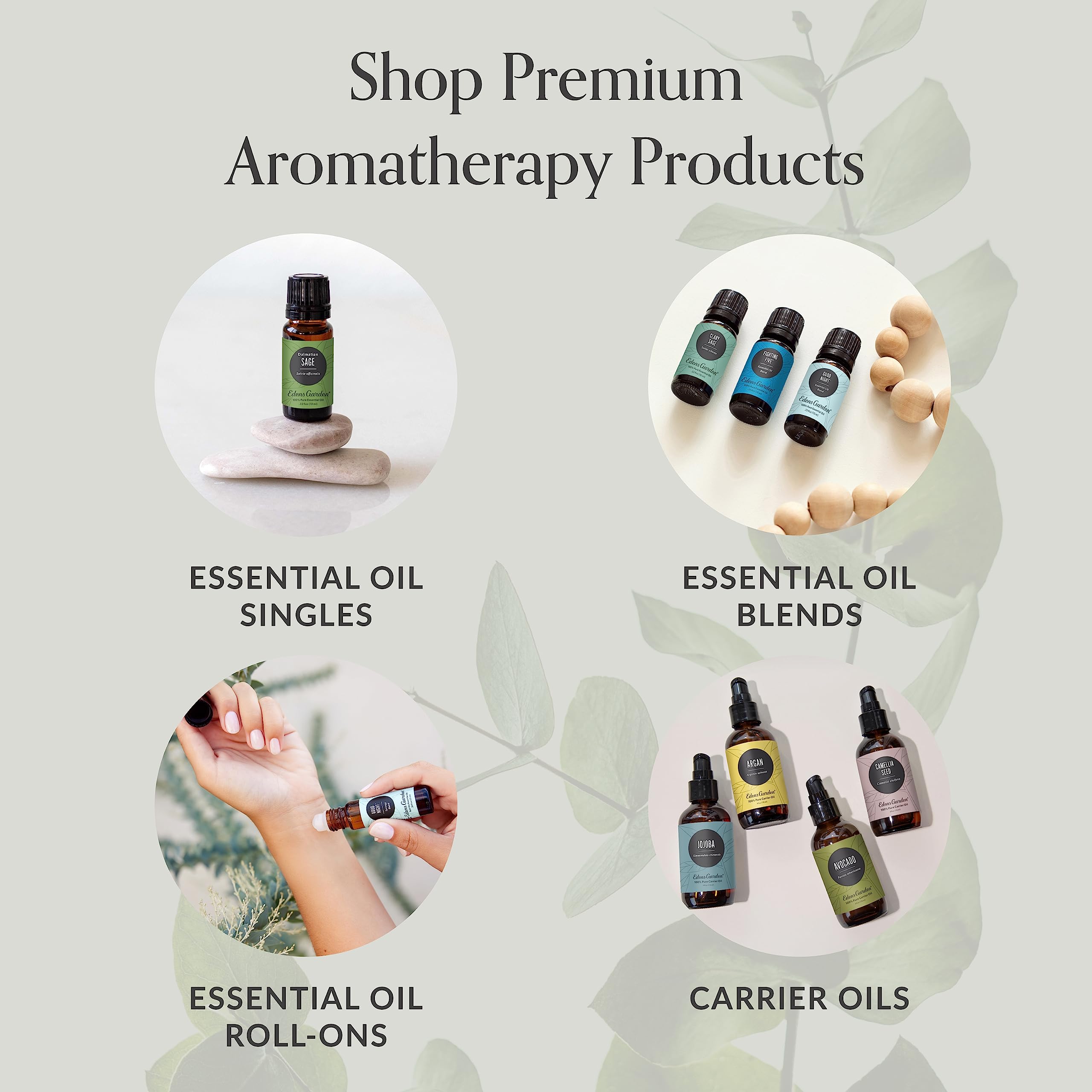 Edens Garden Afrodisiaco Roll-On, aplicación en las manos para un entorno íntimo.