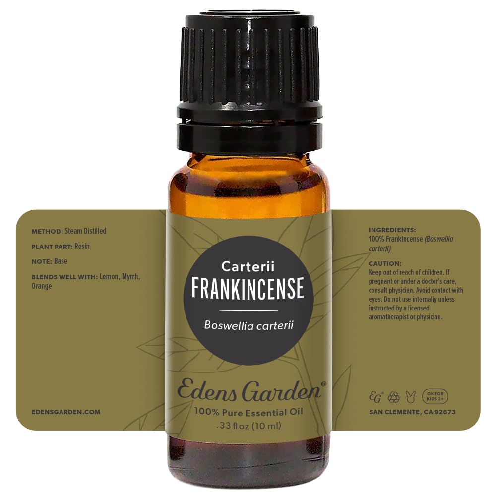 Edens Garden Incienso Carterii, asesoría de aromaterapeutas licenciados para usos seguros.