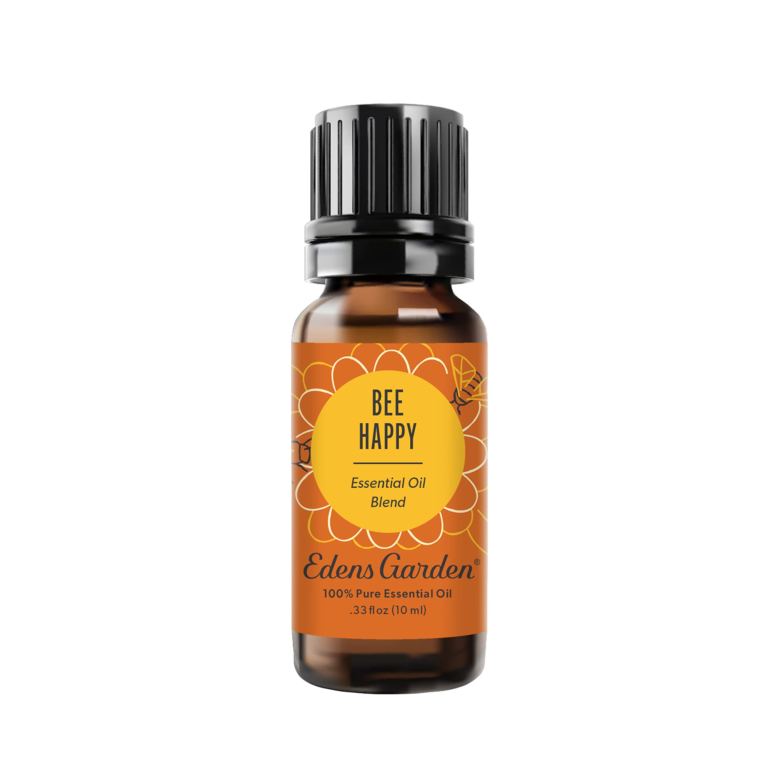 Bee Happy de Edens Garden, bote 10 ml para aromaterapia que eleva el ánimo.