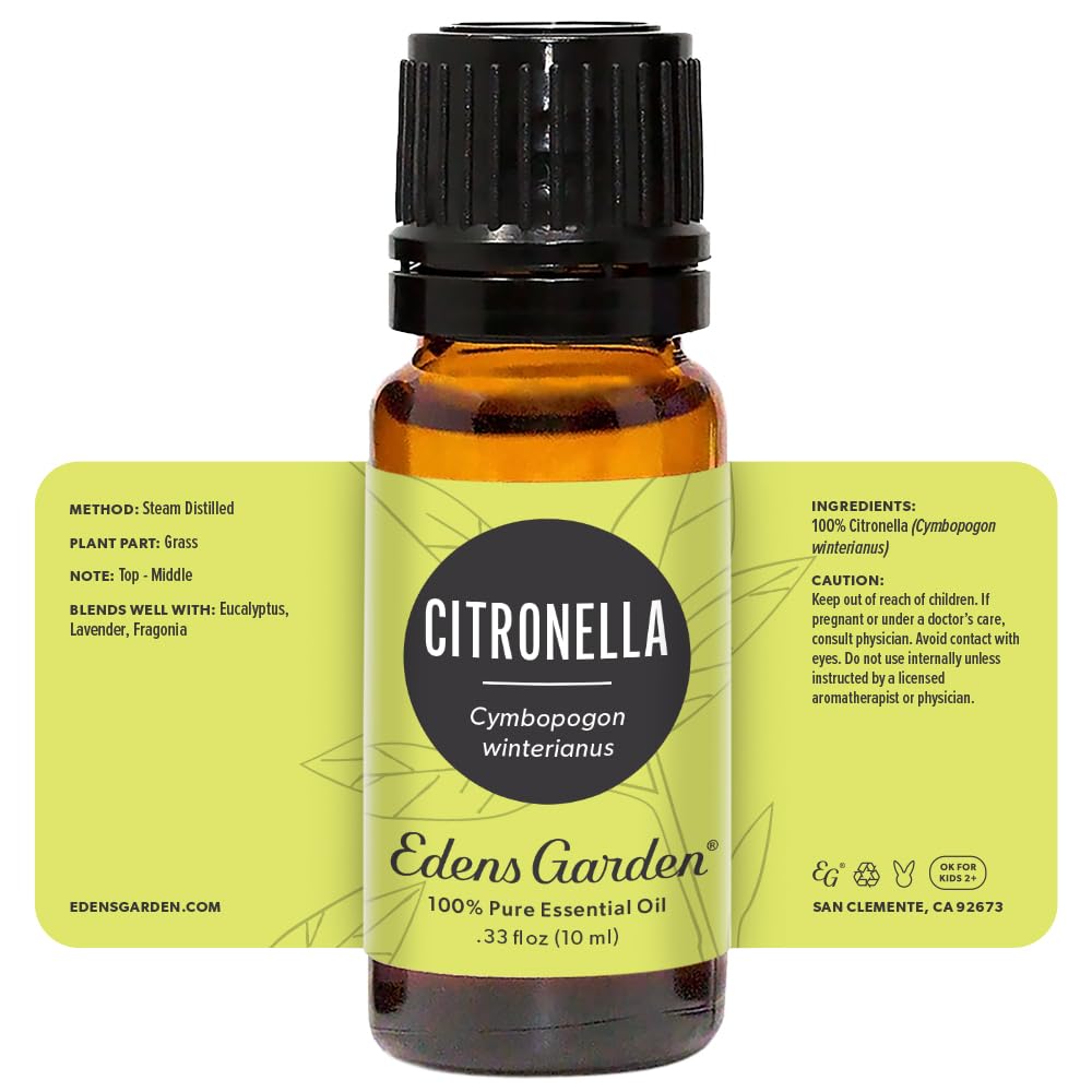 Calidad garantizada con GC-MS para Edens Garden Citronella.