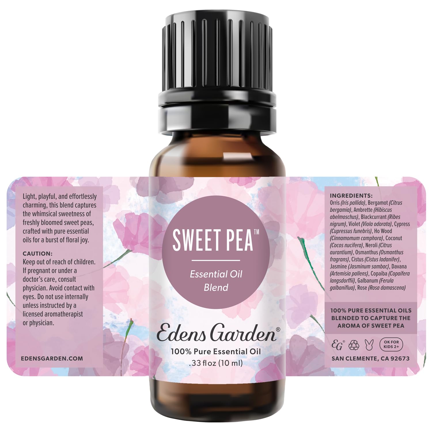 Edens Garden Mezcla Guisante Dulce para aromaterapia suave y relajante.