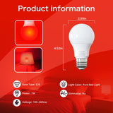 Edoyosa luz roja 670nm con bloqueo de luz azul para dormir sin distracciones.