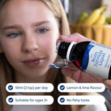 Efamol Efalex aceite de onagra omega-6, parte de la fórmula de ácidos grasos.