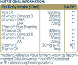 Efamol Efalex frasco de vidrio 150 ml, conserva la frescura con antioxidante natural.