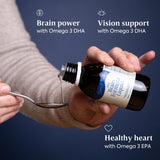 Efamol Efalex omega3-dha-epa, énfasis en aceites esenciales para uso diario.
