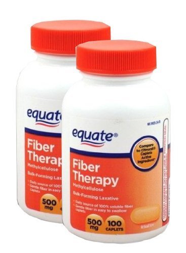 Efinityer Equate fibra 500 mg, dos frascos para una rutina diaria de fibra