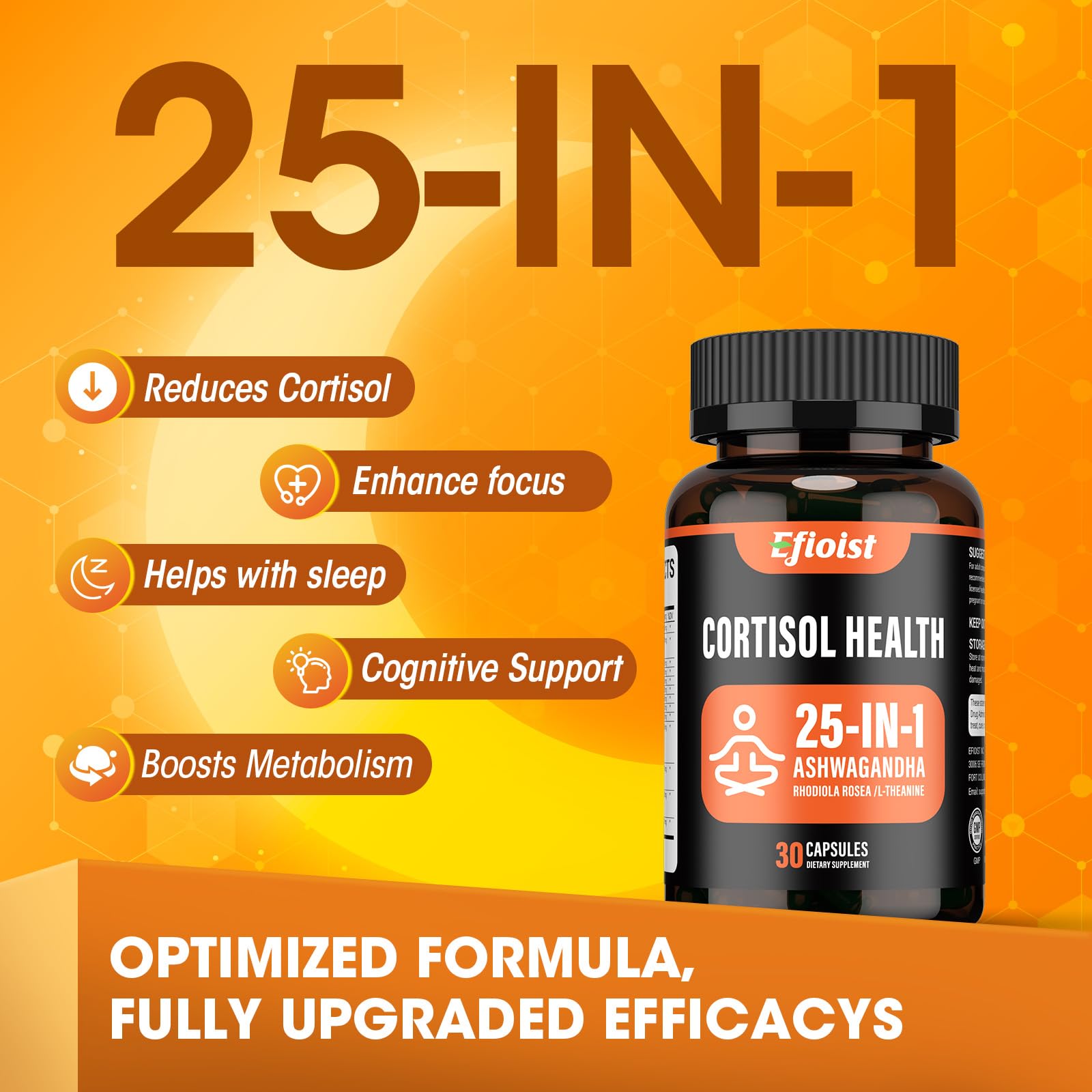 Efioist ashwagandha para balance hormonal y descanso nocturno
