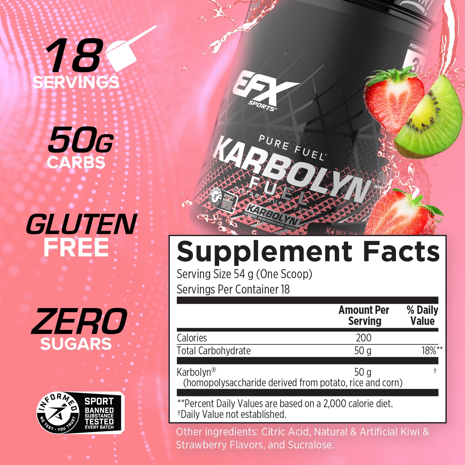 EFX Karbolyn Fuel, empaque sellado y pureza garantizada