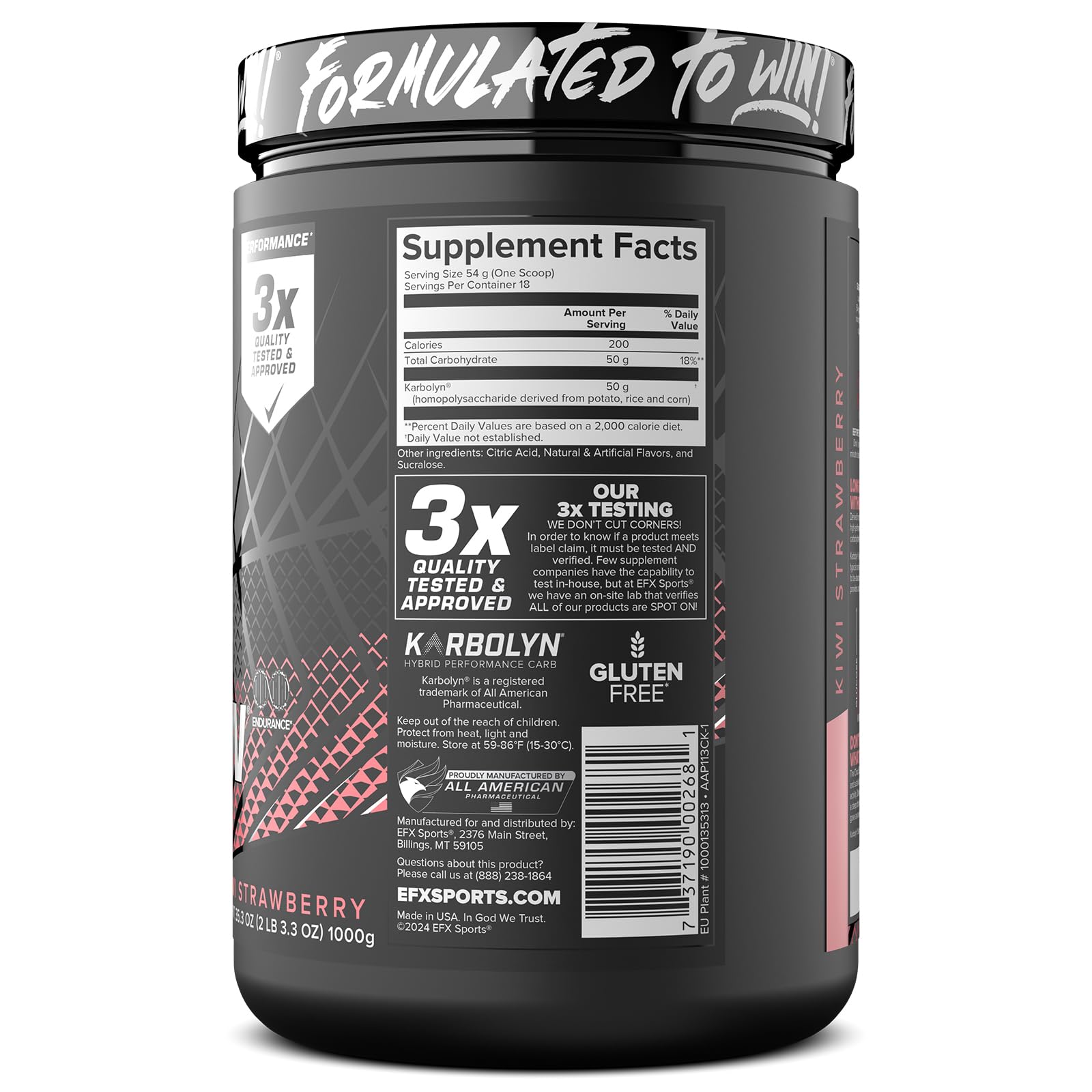 Karbolyn Fuel durante el entrenamiento, impulso sostenido