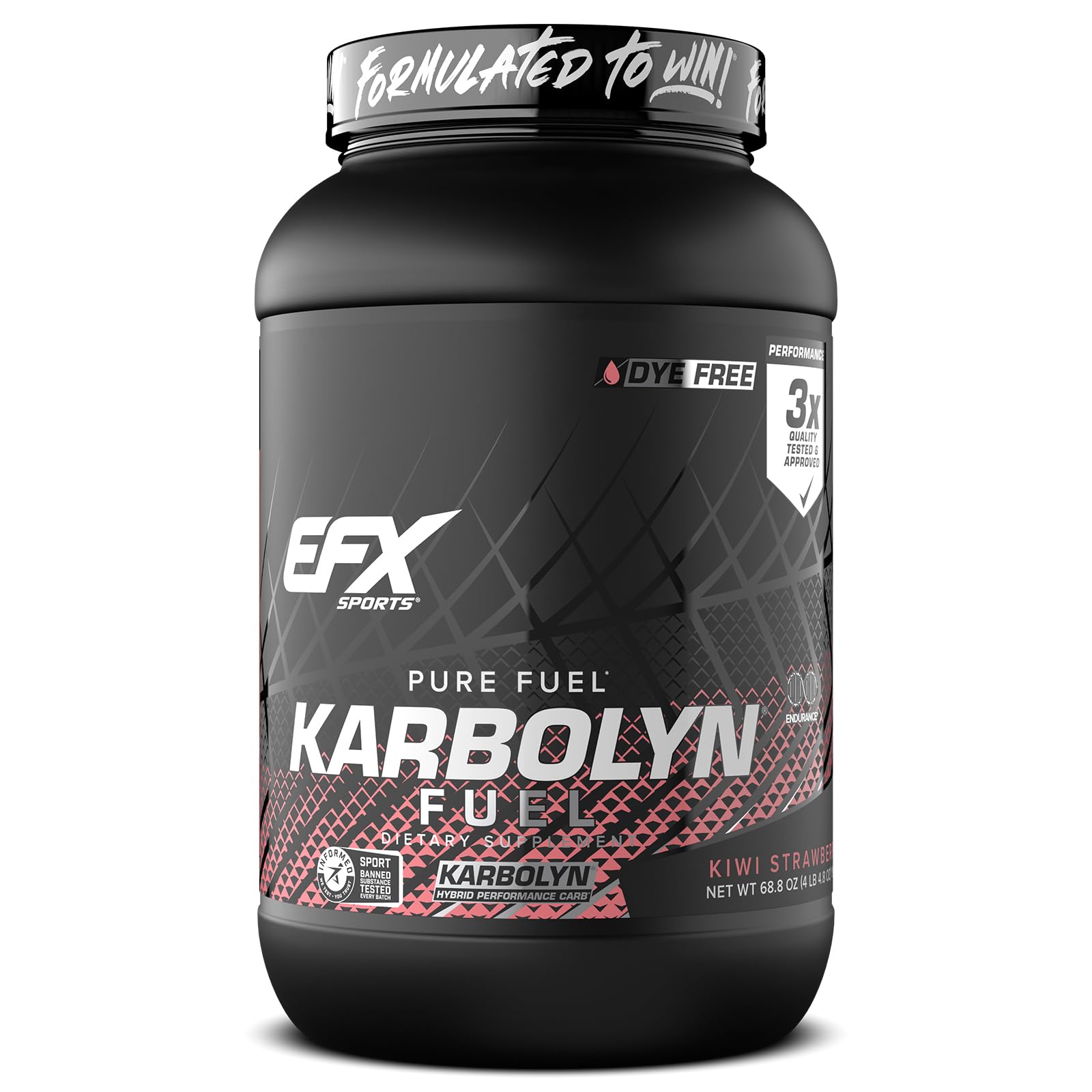 EFX Karbolyn Fuel envase kiwi y fresa para energía rápida