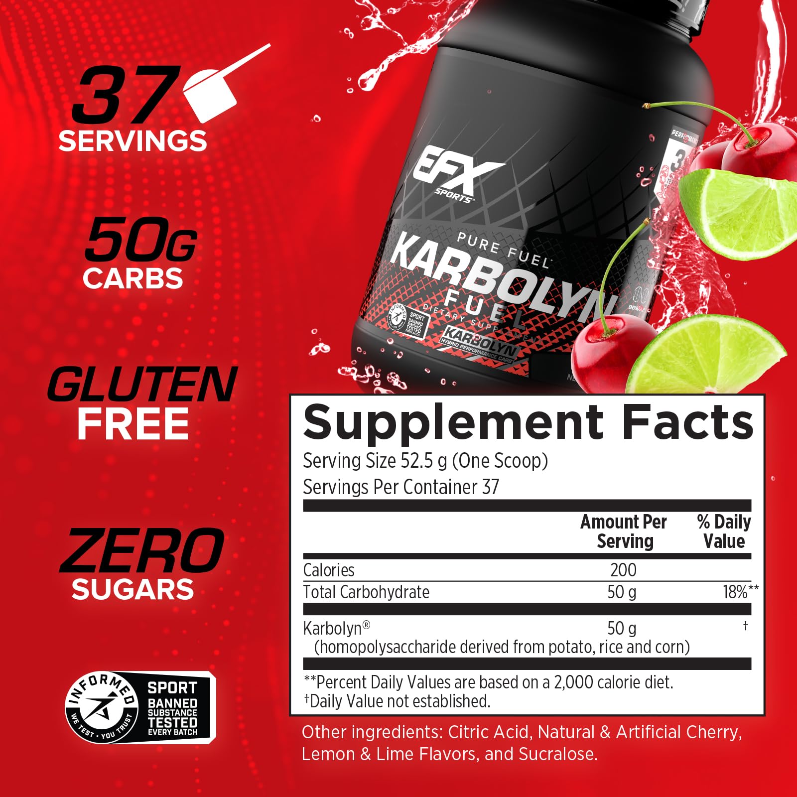 EFX Karbolyn Fuel: polvo Karbolyn para absorción rápida y energía sostenida