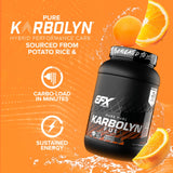 Polvo Karbolyn Fuel cayendo, demostrando absorción rápida.