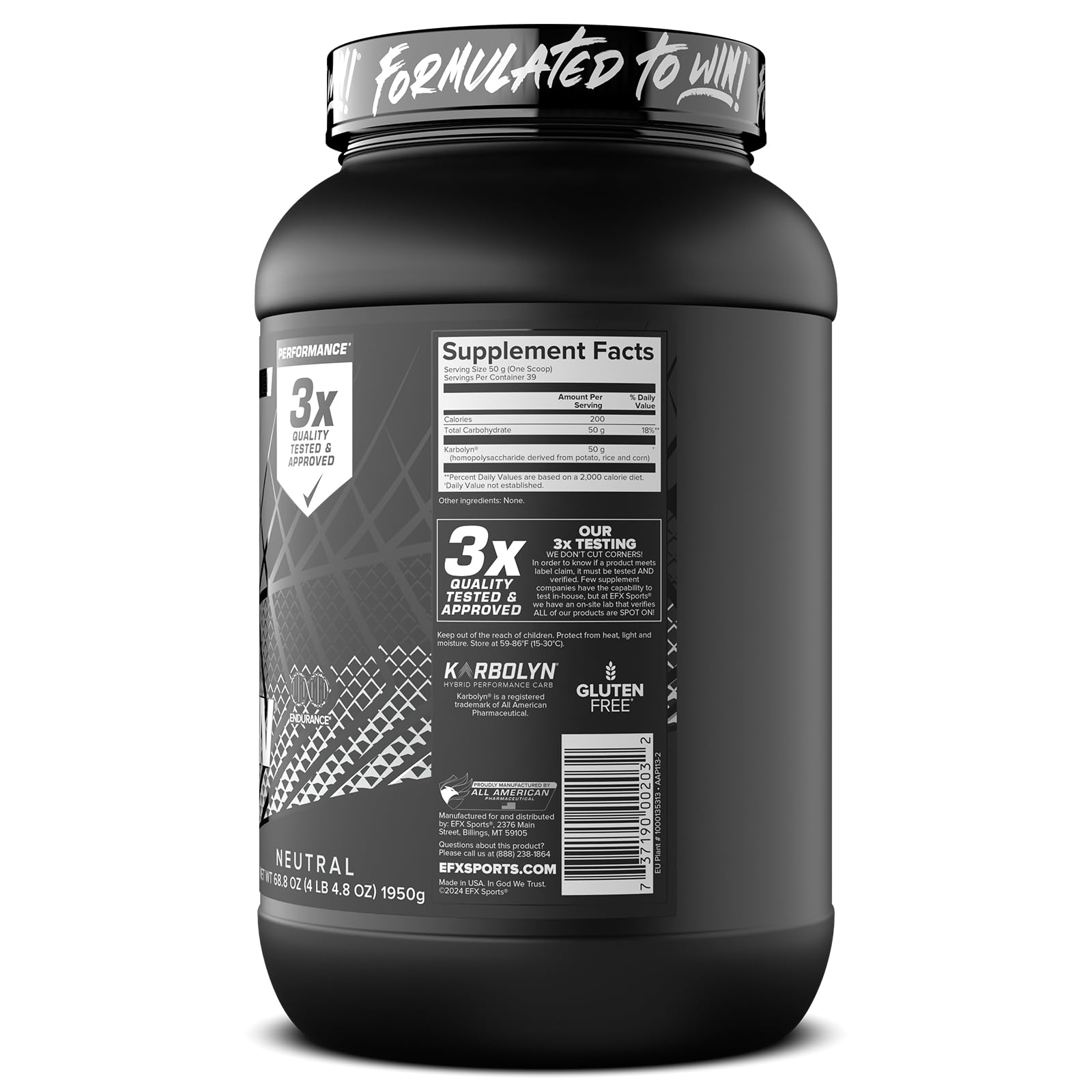 EFX Karbolyn Fuel produccion en casa controla cada lote.