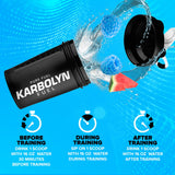Vaso de entrenamiento con Karbolyn Fuel listo para consumir.