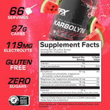 EFX Karbolyn Hydrate, electrolitos para hidratación y rendimiento.
