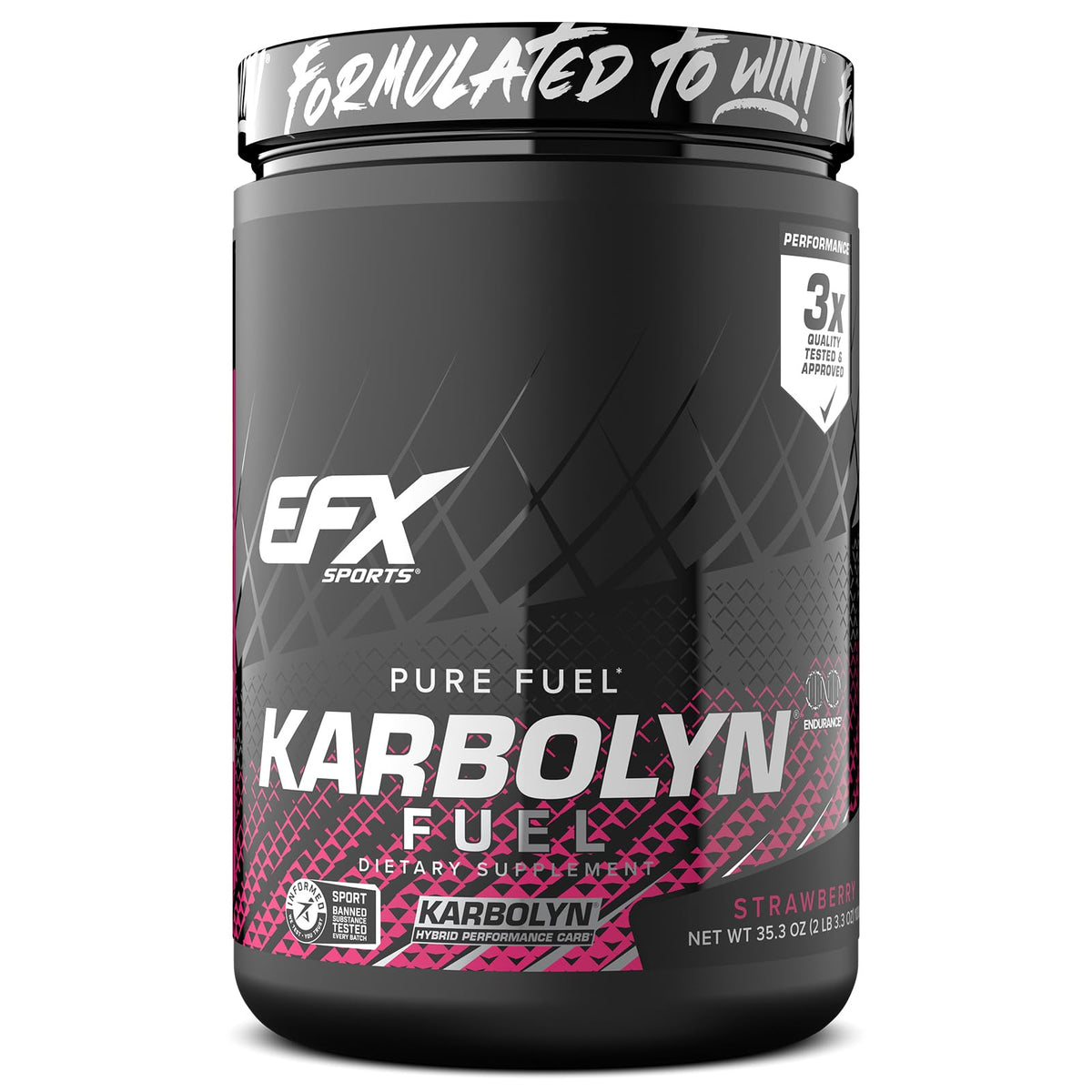 Karbolyn Fuel de EFX Sports en bote, energía rápida para entrenar