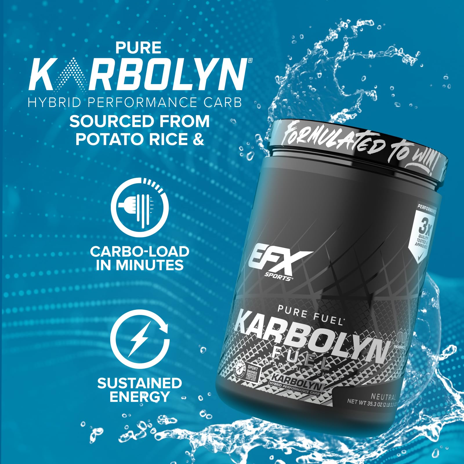 EFX Sports Karbolyn Fuel cuchara medidora para dosificación fácil