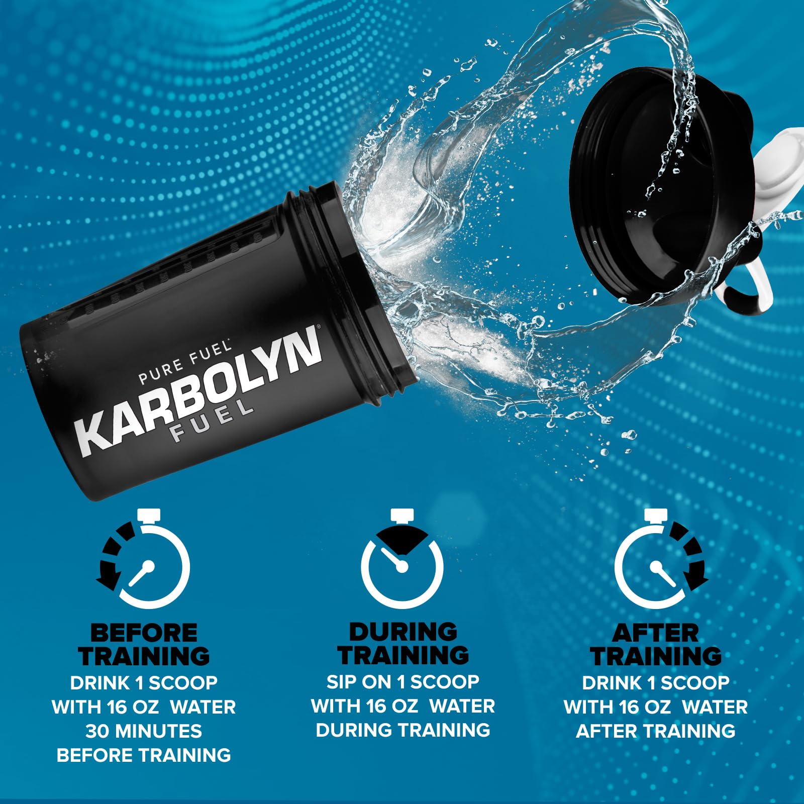 EFX Sports Karbolyn Fuel uso previo al entrenamiento