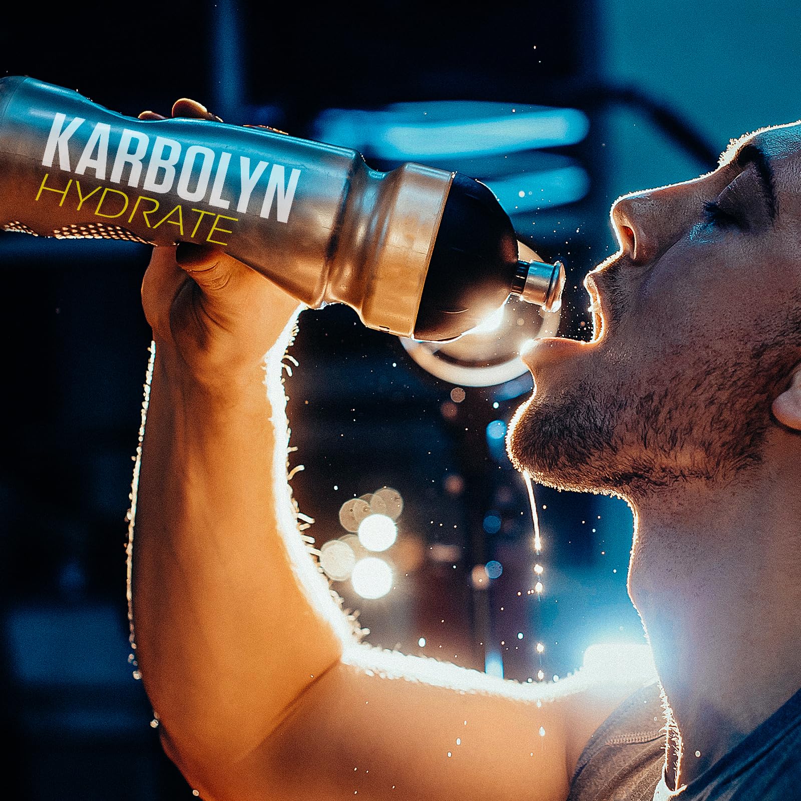 EFX Sports Karbolyn Hydrate, escena de entrenamiento en gimnasio