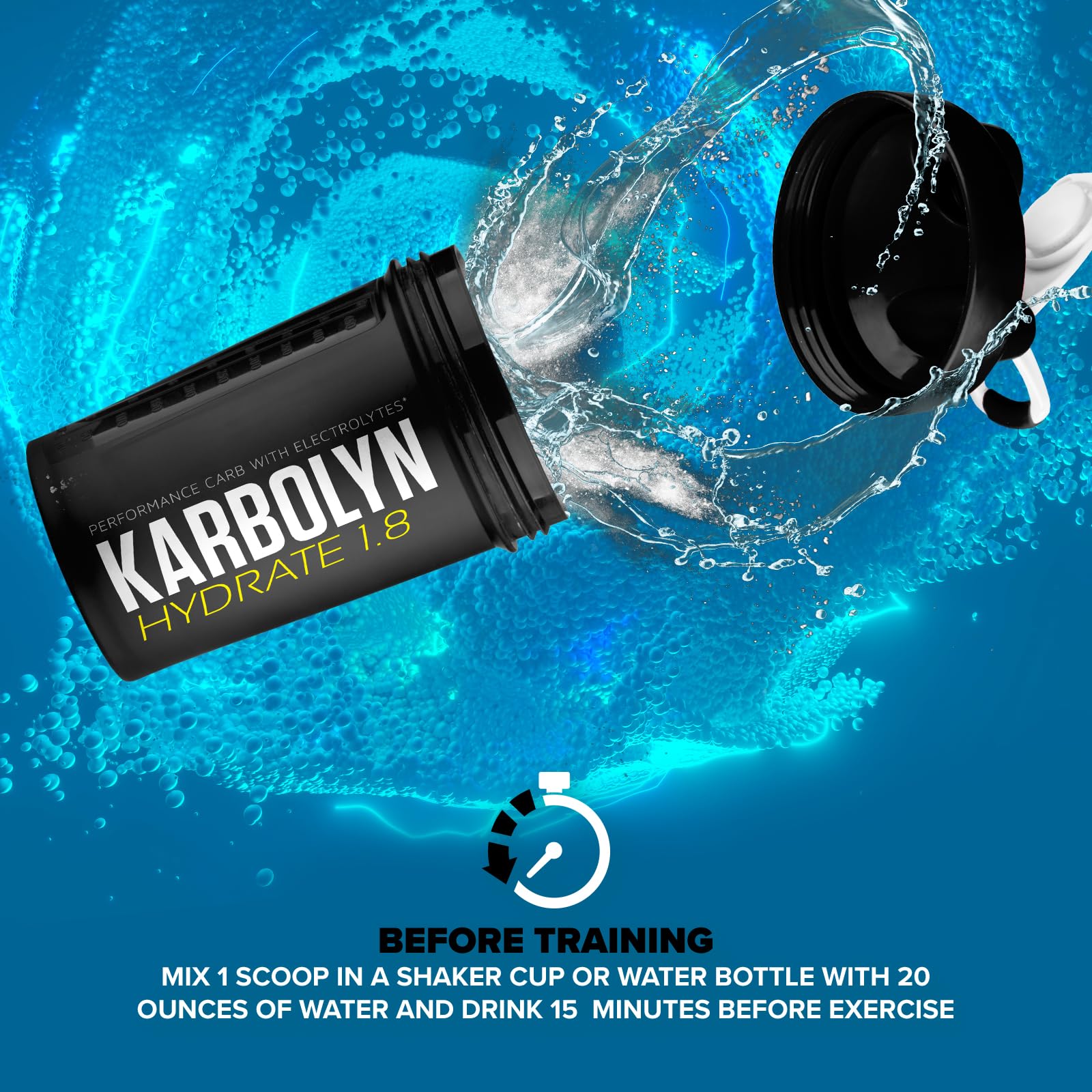 EFX Sports Karbolyn Hydrate: mezcla rápida de carbohidratos para energía constante.