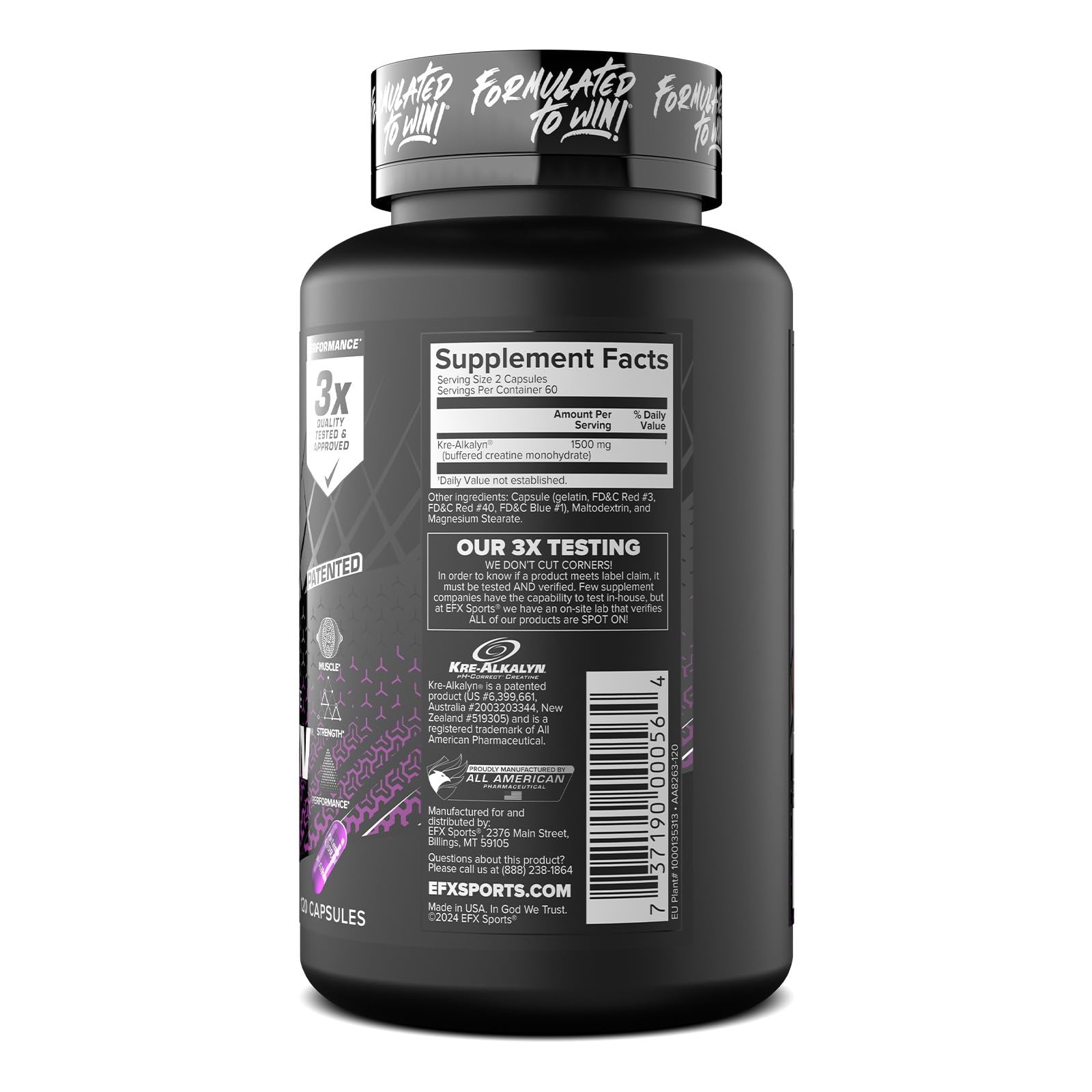 Kre-Alkalyn EFX en estante, opción de compra segura.