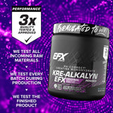 Ingrediente clave Kre-Alkalyn EFX para fortalecer la rutina de entrenamiento.