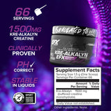 EFX Sports Kre-Alkalyn EFX sabores-frutales, toma agradable tras entrenar