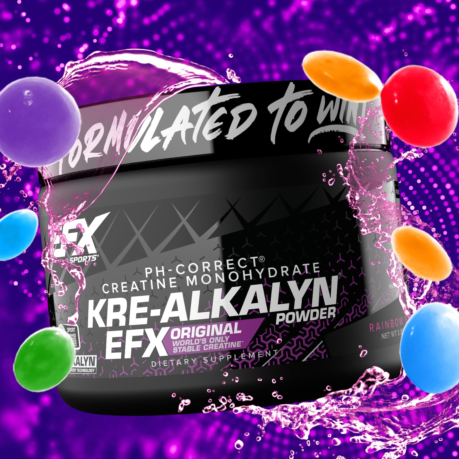 EFX Sports Kre-Alkalyn EFX, cuchara incluida para dosificar con precisión