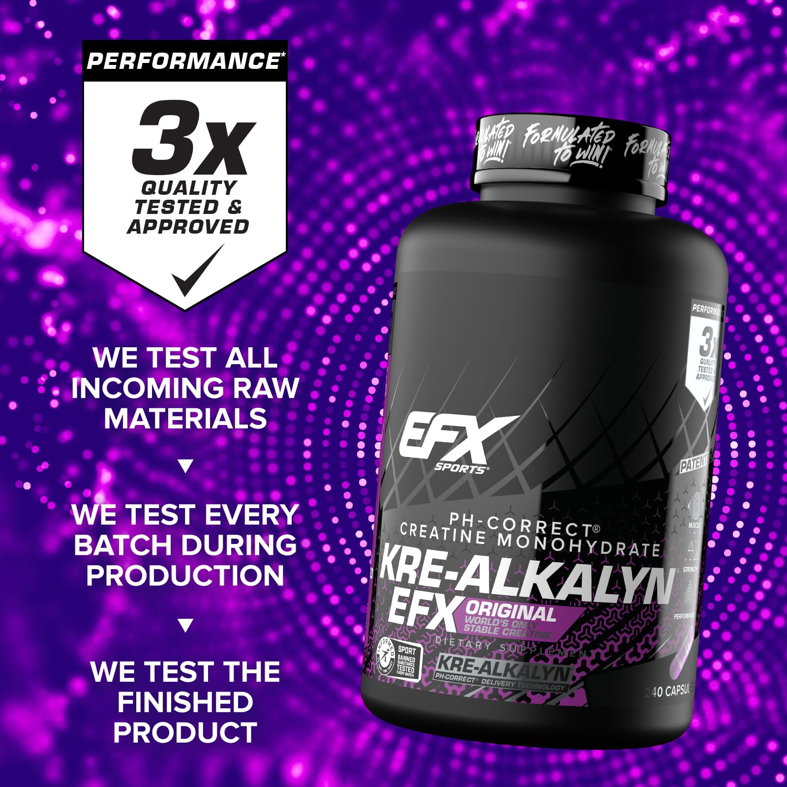 Presentación de Kre-Alkalyn EFX en caja, perfecto para comprar.