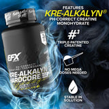 EFX Sports Kre-Alkalyn Hardcore, cápsulas sobre mesa para uso diario
