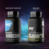 EFX Sports Kre-Alkalyn Hardcore, etiqueta clara y confiable