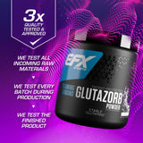 EFX Sports Training Ground Glutazorb polvo, disolución en agua, sabor neutro para cualquier momento.